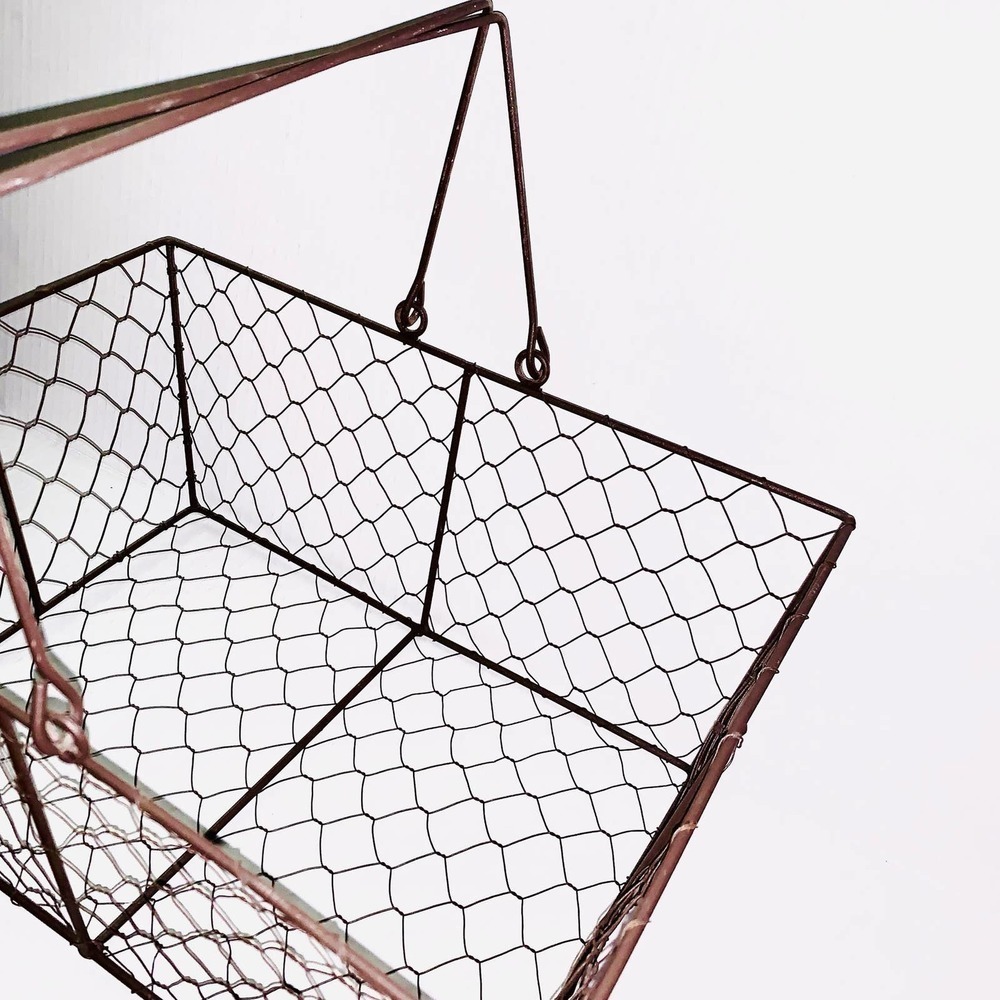 Vintage Chicken Wire Basket - Picture 6 of 6